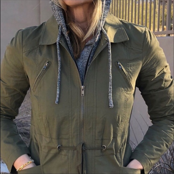 Vici utility military green jacket size S/M - Picture 2 of 8